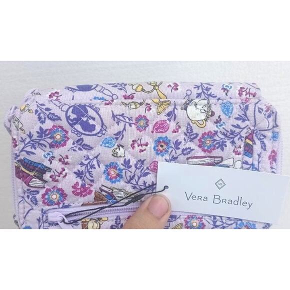 Disney Vera Bradley Beauty and the Beast Crossbody Lavender Quilted - Picture 4 of 4